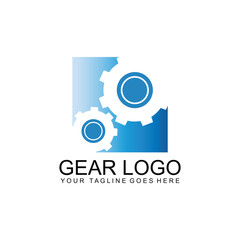 Gear Logo Design Concepts. Mechanical Gear Logo Template Vector. Icon Symbol