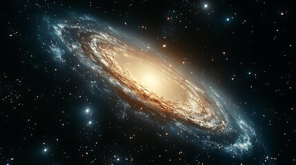 Spiral galaxy in deep space. (3)