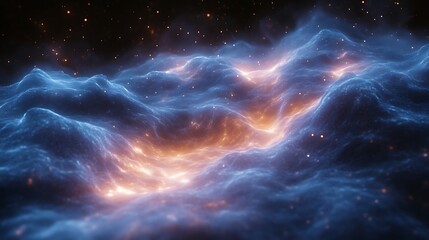 Fototapeta premium Glowing Energy Landscape.