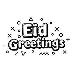 Stylish Eid greetings graphic for marketing