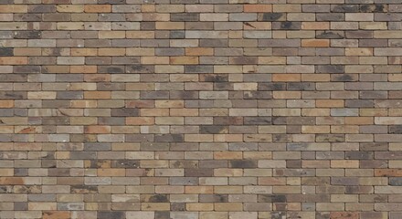 Warm toned brick wall texture subtly textured. AI Generated