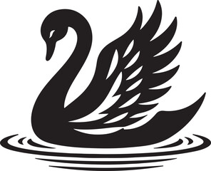 black swan vector