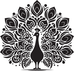 peacock feather vector