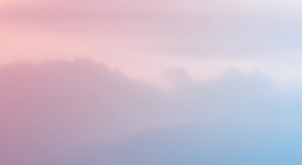 Fototapeta premium Pastel colored sky with soft clouds in a dreamy scene