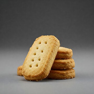 Buttery Shortbread Cookies Stack - Delicious Sweet Treat