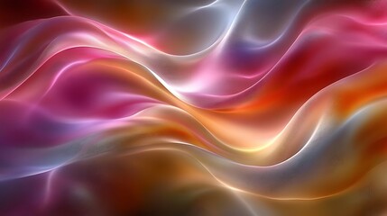 Obraz premium Abstract flowing waves of vibrant color creating an artistic display