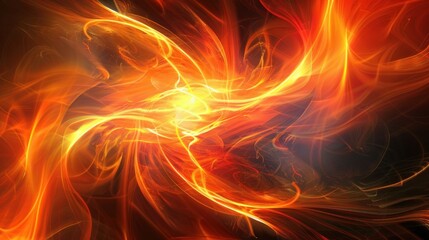 Abstract business strategy with flowing lines and light effects.