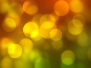 Obraz premium Abstract bokeh background with vibrant yellow and orange lights creating a warm atmosphere