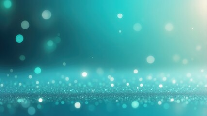 Obraz premium Teal and Blue Bokeh Background: Ethereal Glow of Sparkling Shimmer in a Modern and Elegant Design
