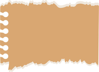 Fototapeta premium Brown Torn Paper