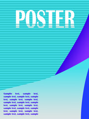 Abstract vector poster art background