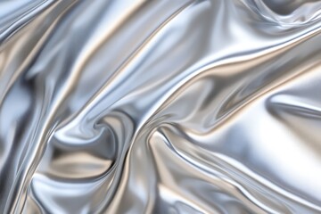 Smooth Silver Metallic Surface with Subtle Reflections