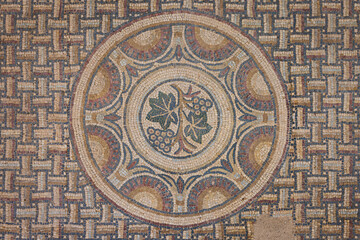 In the ruins of The Gallo-Roman villa of Séviac