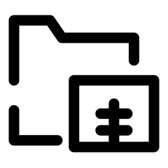 folders dashed line icon