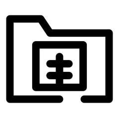 folders dashed line icon