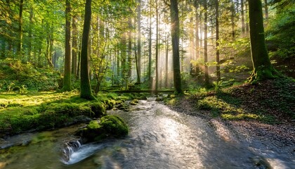 Obraz premium morning in the forest