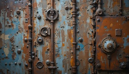 rusty iron wall texture background