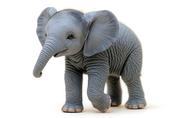 Cute Baby Elephant Studio Shot