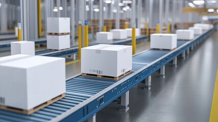 Efficient packaging operations at phamafactory warehouse industrial setting production line automation impact