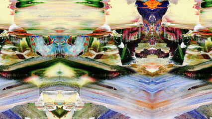 Abstract art background . Hand painting artwork on canvas .