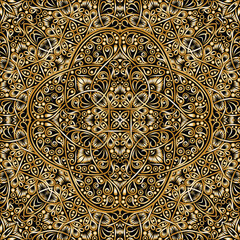 Seamless Pattern Mandala Ornament