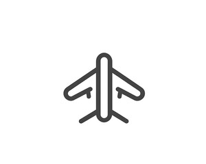 Airplane Outline Icon.
