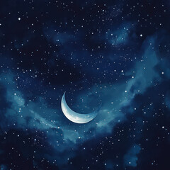 Naklejka premium night sky with stars