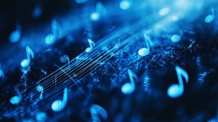 Abstract musical notes