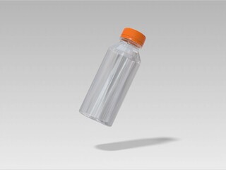 Bottles plastic cylindrical mockup