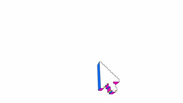 Kursor icon pixeled motion