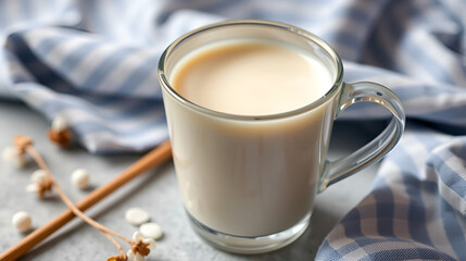 A cup of mellow fresh milk