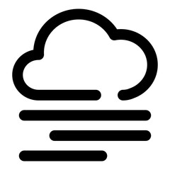weather dashed line icon 