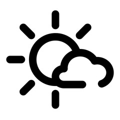 weather dashed line icon