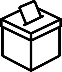 Ballot Box Line Icon