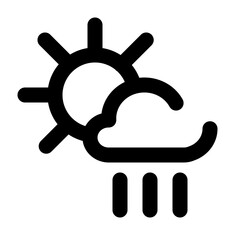 weather dashed line icon