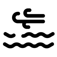 weather dashed line icon