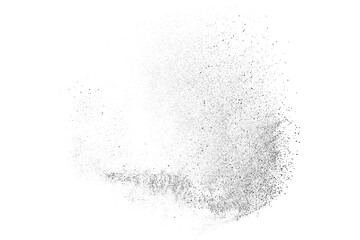 Water texture. Splash effect. Snow overlay. Drops liquid. Grunge pattern. Black explosion on transparent background. PNG format.