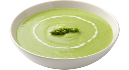 cream of green asparagus soup