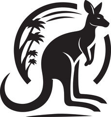 kangaroo vector illustration