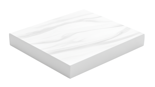 white cement slab on transparant background 