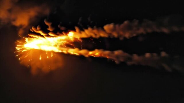 Realistic Cinematic Explosion Effect | Fiery Blast with Smoke, Sparks, and Debris | VFX Element