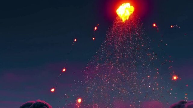 Realistic Cinematic Explosion Effect | Fiery Blast with Smoke, Sparks, and Debris | VFX Element