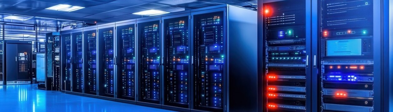 Data Center in Total Blackout: A Darkened Hub of Technology and Innovation at a Standstill