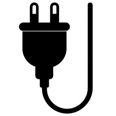 electric plug isolated on white