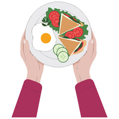 Healthy food illustration