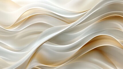Abstract Beige and Gold Waves: A Luxurious Texture