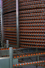 Industrial machinery showcasing efficient production line in a factory