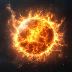 burning earth in fire