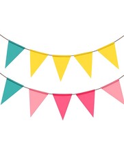 Party flags garland design