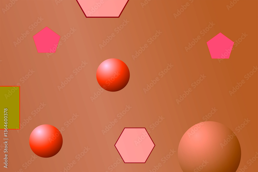Fototapete vibrant abstract design showcases overlapping circles and geometric shapes in different hues this st